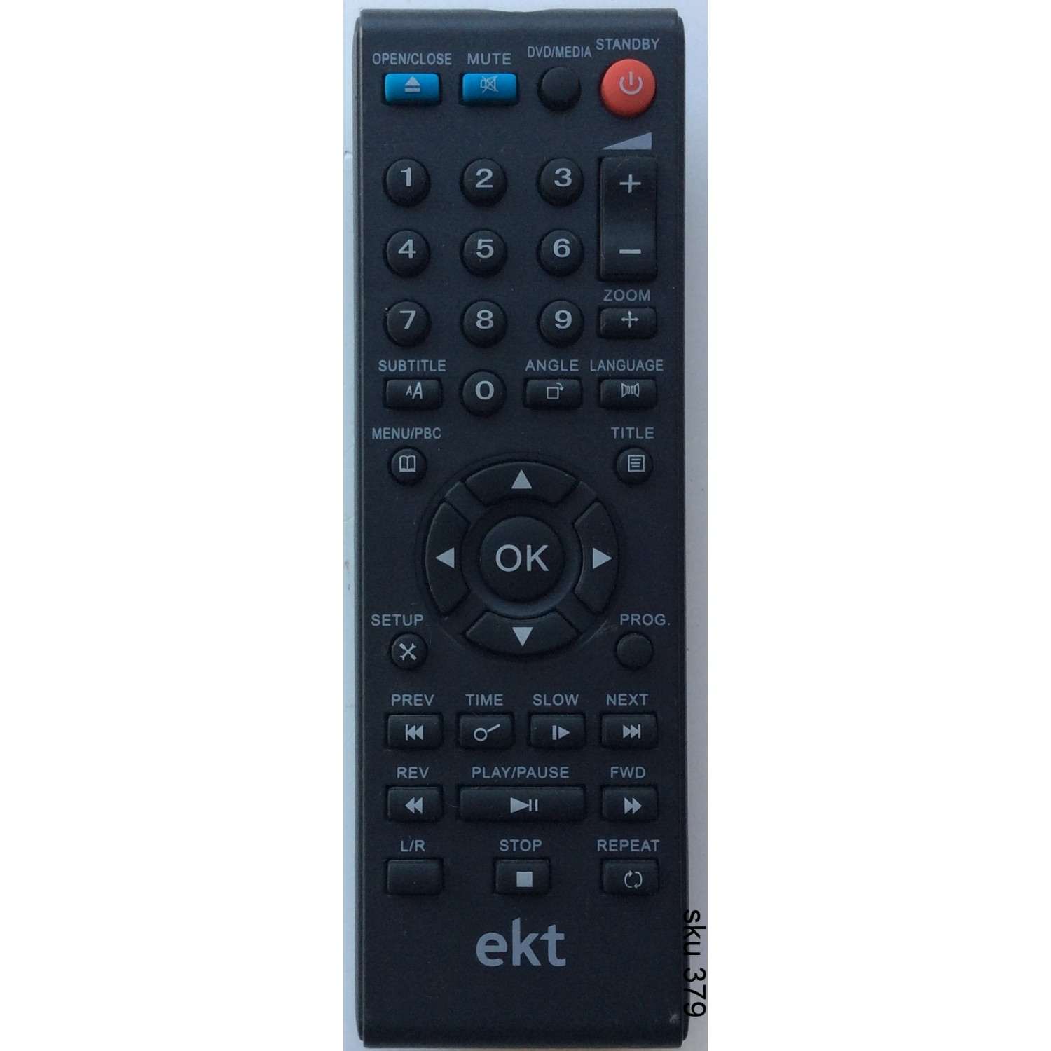 CONTROL REMOTO PARA DVD/BLU-RAY MARCA EKT / CGE-868